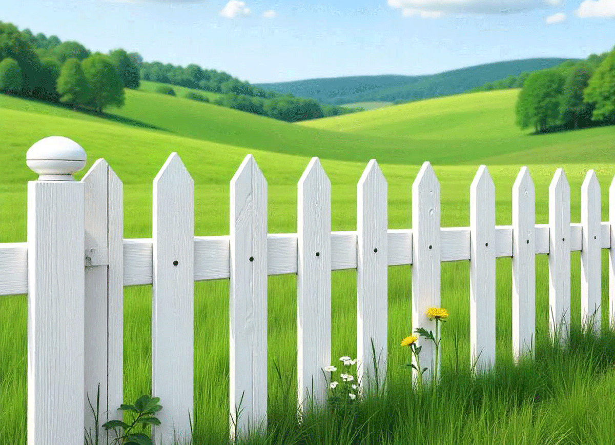 Деревянный забор